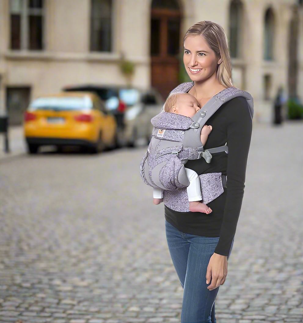 Porte Bébé - BreathBabyBag™ - Mauve Lavande - Mon bébé baroudeur