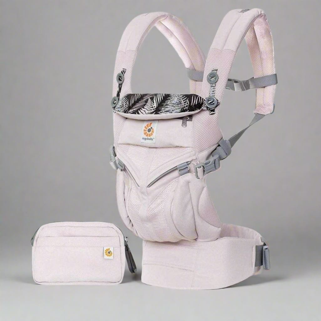 Porte Bébé - BreathBabyBag™ - Rose Maille - Mon bébé baroudeur