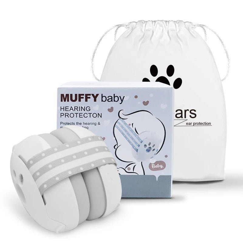 Casque anti-bruit, protection auditive parfaite pour bébé de couleur gris