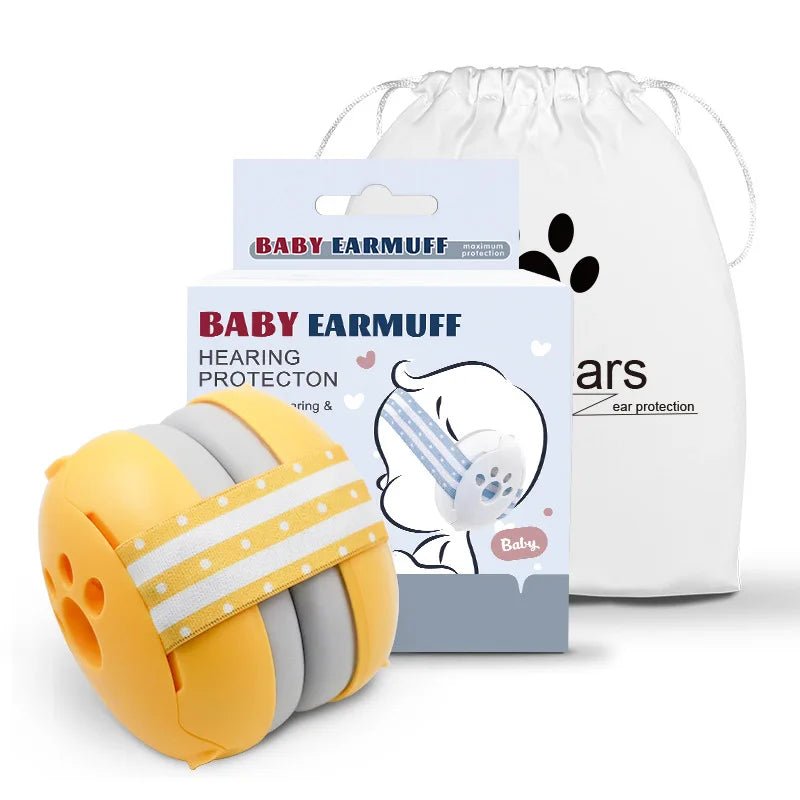 Casque anti-bruit, protection auditive parfaite pour bébé de couleur jaune