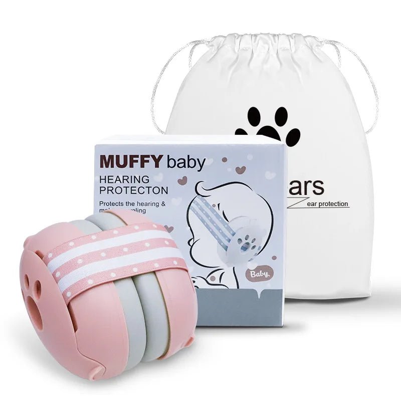 Casque anti-bruit, protection auditive parfaite pour bébé de couleur rose
