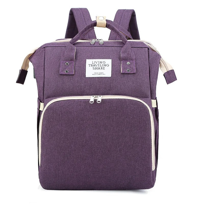 Sac de voyage, à langer Big Back Pack violet pour bébé, pratique et stylé