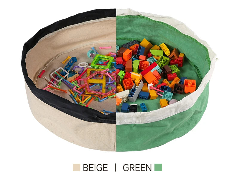 Sac de rangement rapide pour jouets - favorise l'autonomie de l'enfant