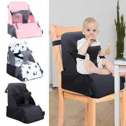 Siège de table mais aussi rehausseur de chaise pour bébé, sécurisé et super pratique pour vos déplacements.